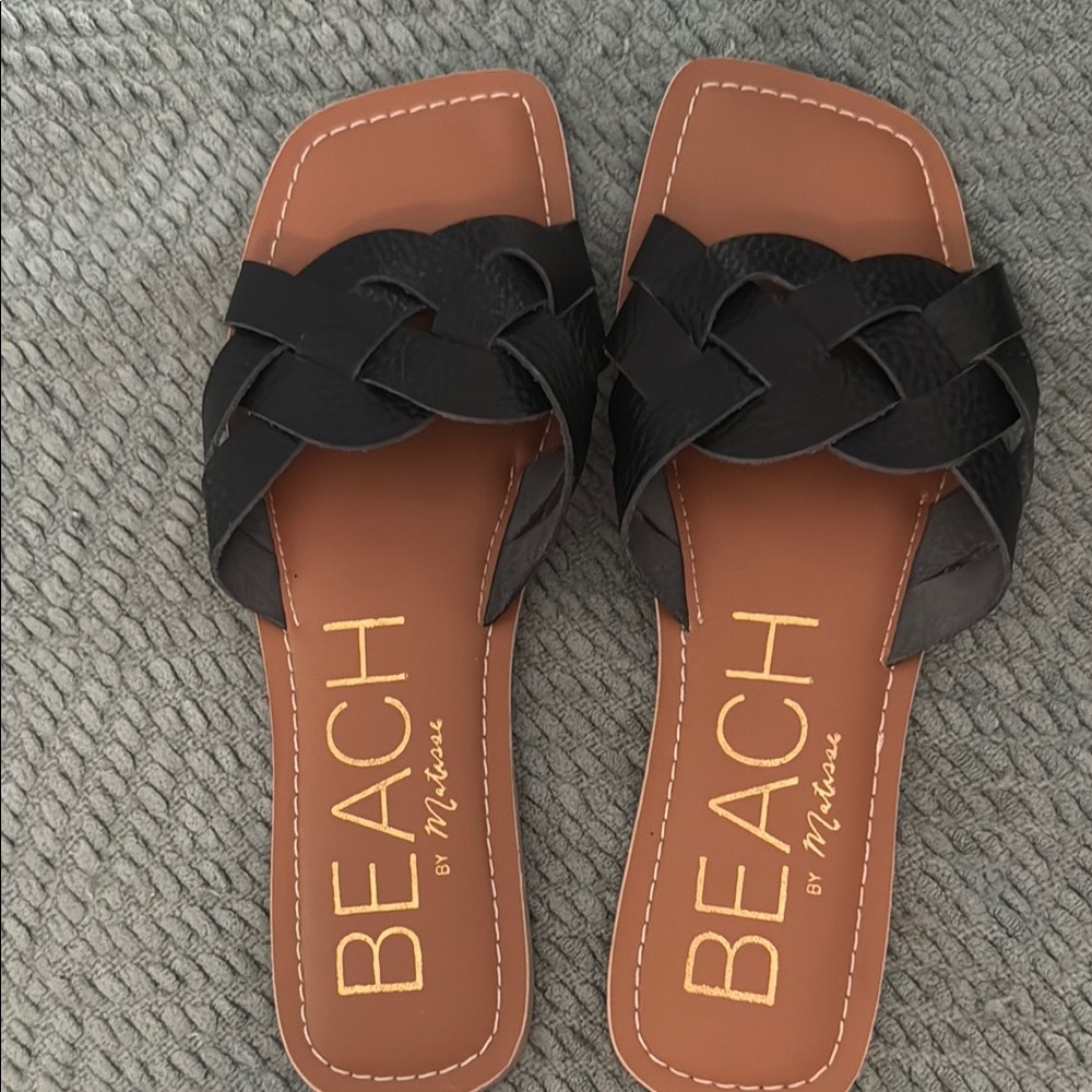 BEACH By Matisse Black Woven Sandals  🖤